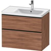 Duravit D-Neo Onderkast 78,4x45,2x62,5 cm Noten