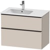 Duravit D-Neo Onderkast 81x46,2x62,5 cm Taupe