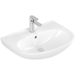 Villeroy &amp; Boch O. Novo Wastafel met kraangat 60x46x13 cm Wit Alpin CeramicPlus