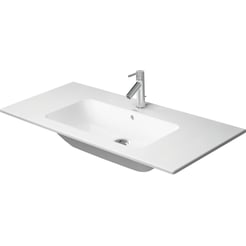 Duravit ME by Starck Meubelwastafel 54 cm Met overloop 1x Kraangat Wit