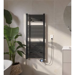 Saniselect Ferro Elektrische Radiator 50x118,5 cm Mat Zwart