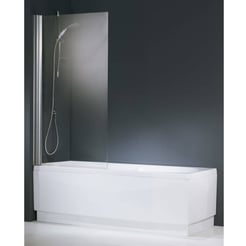 Novellini Aurora 1-deligebadwand 70x150 cm omkeerbaar