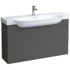 Laufen The New Classic Wastafelonderkast 117,6x31,6x67,7 cm 2 la Traffic Grey