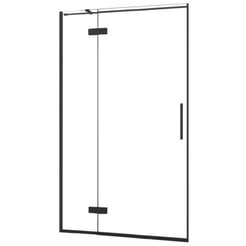 Saniselect Garda Draaideur 90x210 cm Links Helder Glas/Mat Zwart