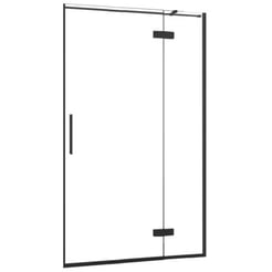 Saniselect Garda Draaideur 90x210 cm Rechts Helder Glas/Mat Zwart