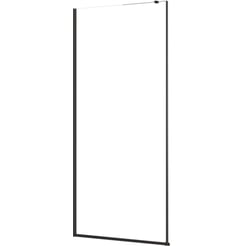 Saniselect Garda Zijwand 90x210 cm Helder Glas/Mat Zwart