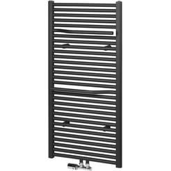 Ben Lineos handdoekradiator 122x60cm 894W Zwart