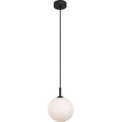 Ben Polaris Plafondlamp Opal Glass Ø 15x150 cm Zwart