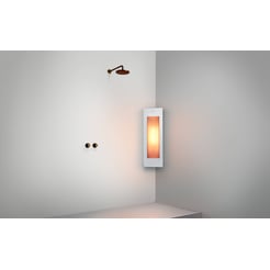 Sunshower One Small Opbouwset hoek 33x25x95 cm White