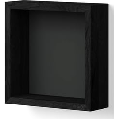 Looox Wooden BoX Inbouwnis 30x10x30 cm Black