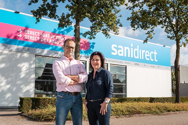 Franchisenemers Patrick en Nastaja van Sanidirect Weert