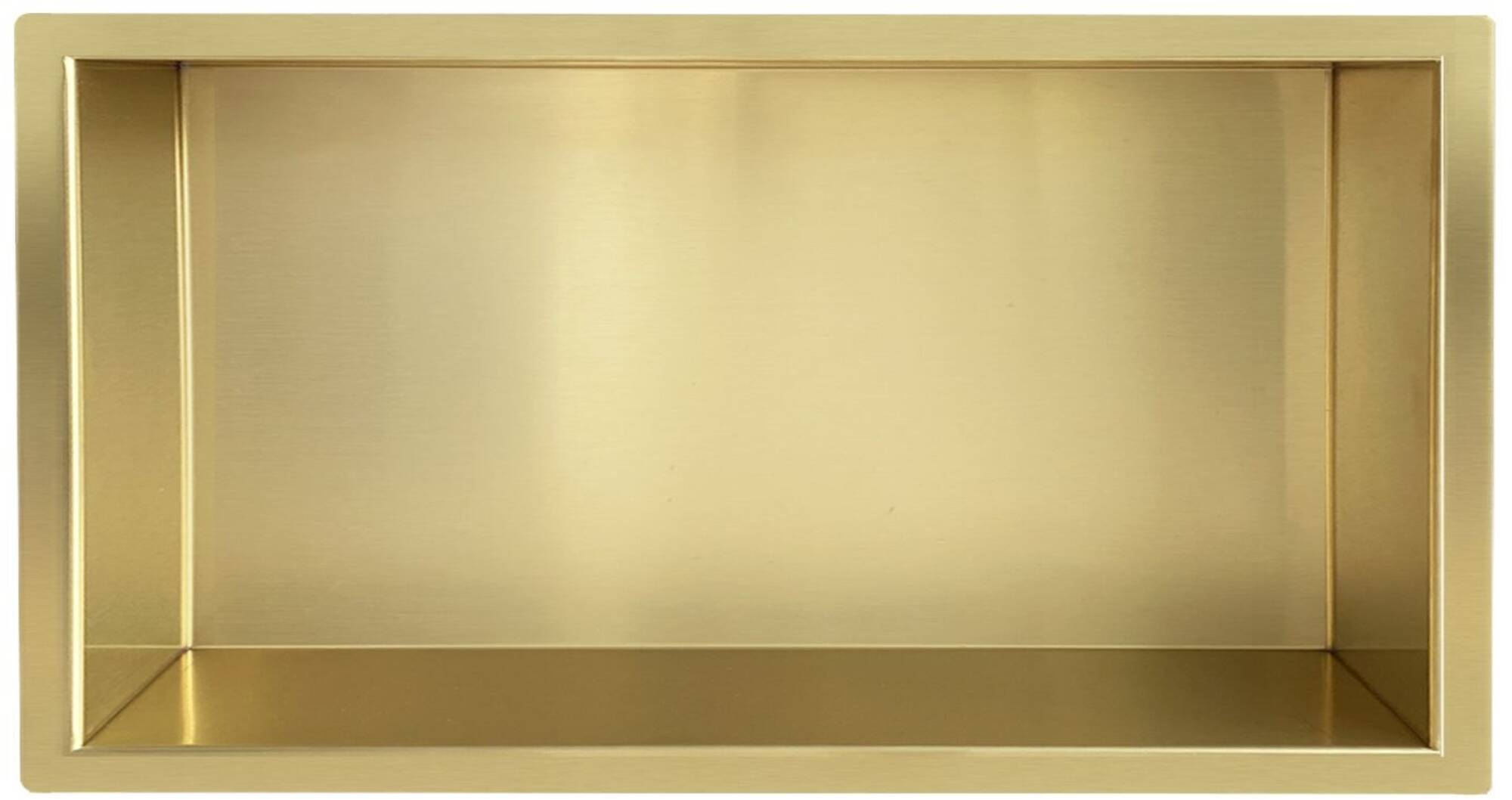 Saniselect Inbouwnis 60x7x30 cm Geborsteld Messing