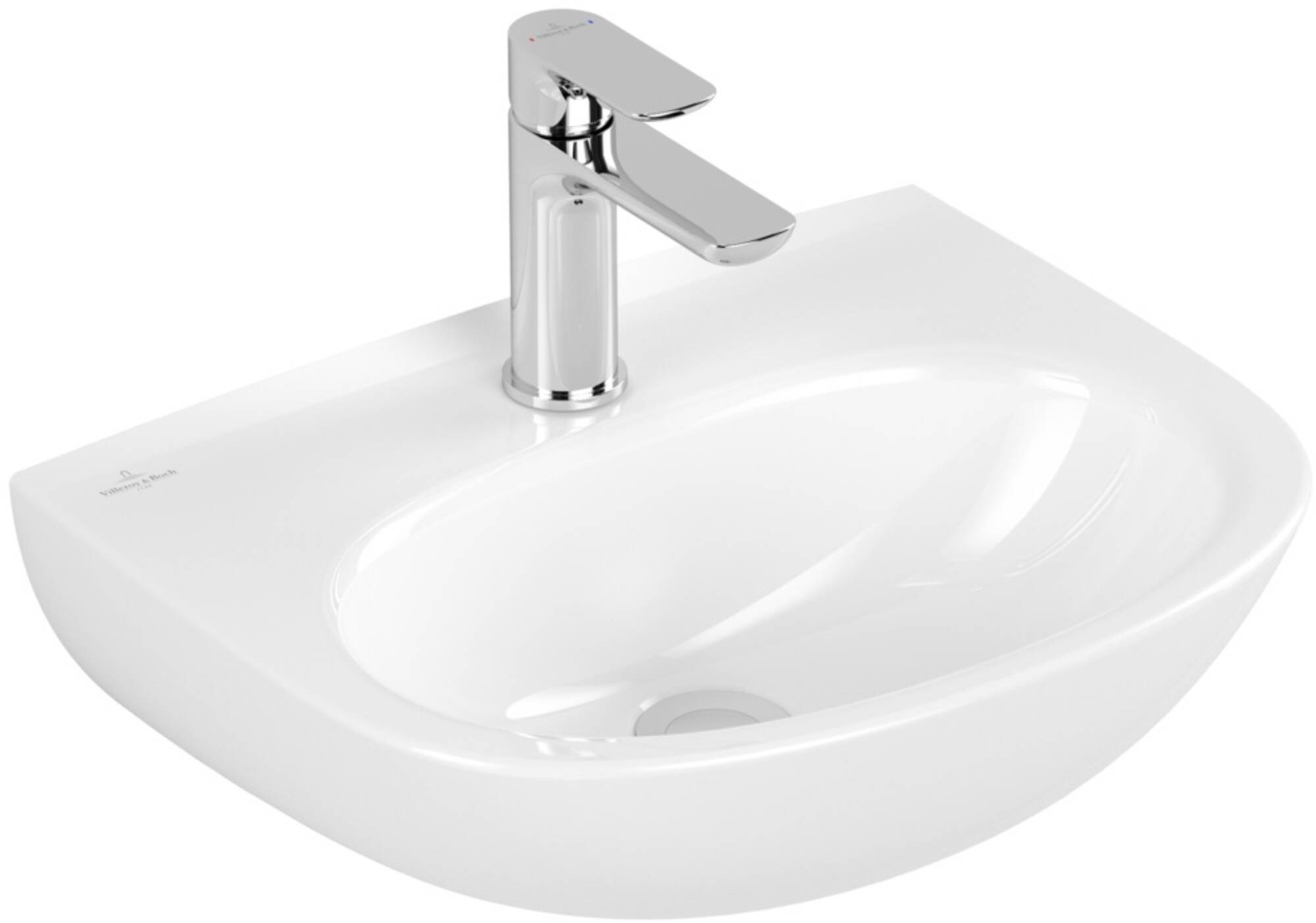 Villeroy & Boch O. Novo Fontein met kraangat 45x36x11 cm Wit Alpin CeramicPlus