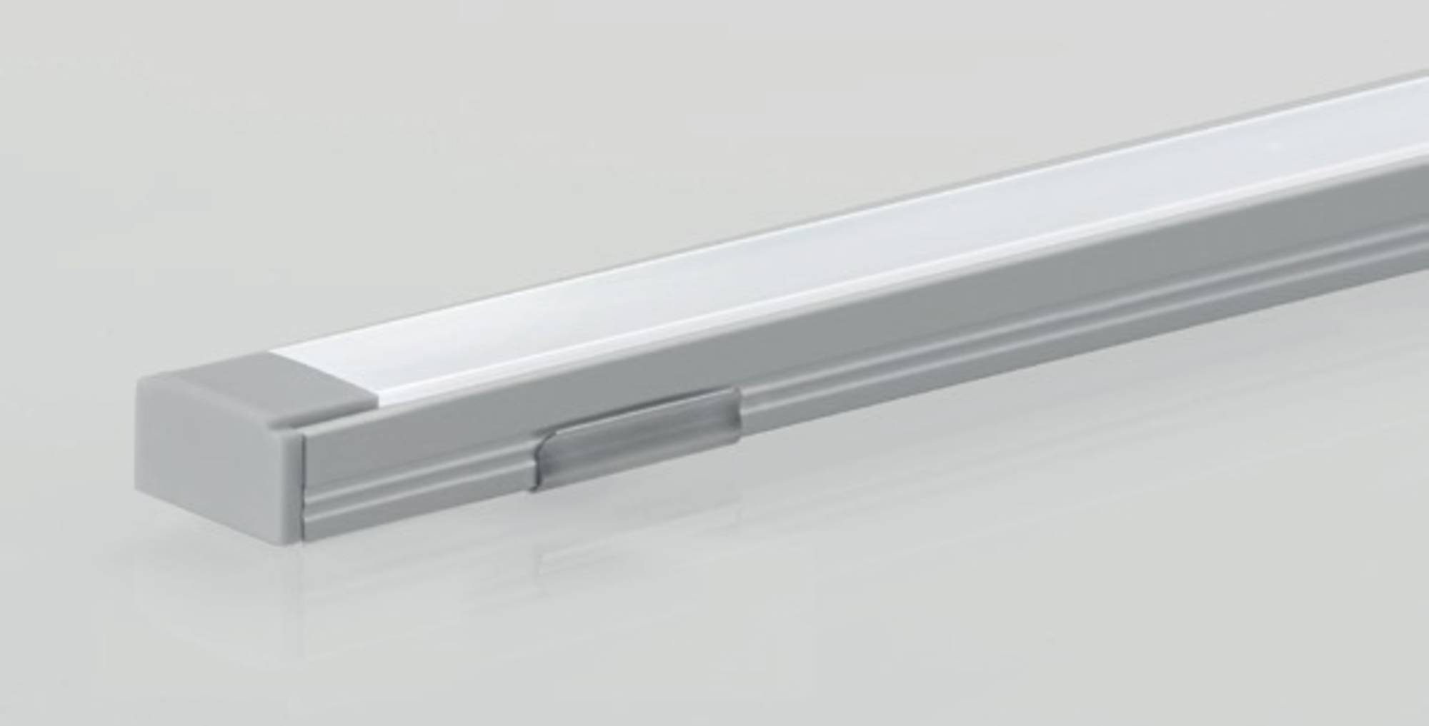 Line 45 LED Strip 50cm Aluminium tbv. Onderzijde Spiegelkast