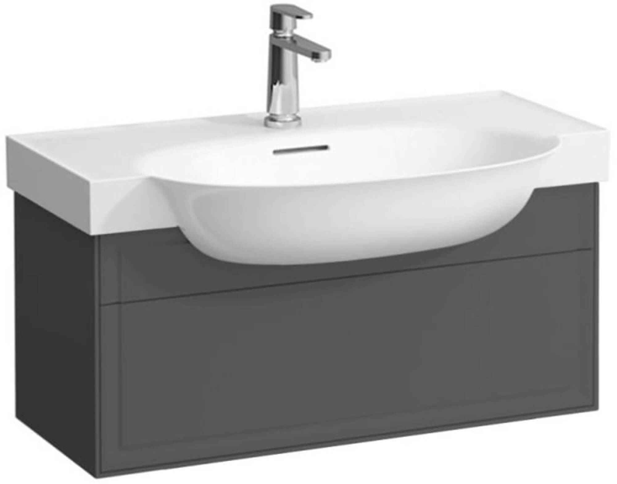 Laufen The New Classic Wastafelonderkast 77,5x31,5 cm 1 la Traffic Grey