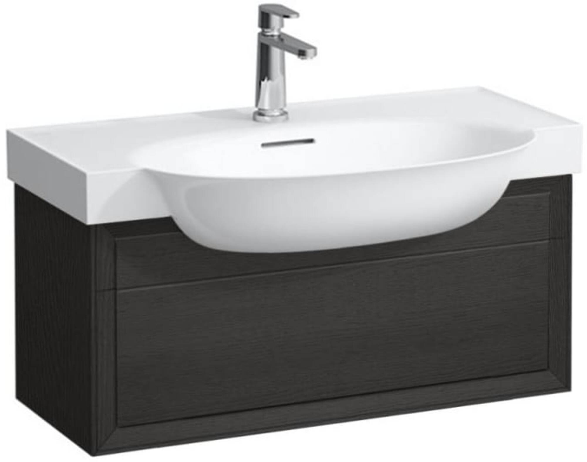 Laufen The New Classic Wastafelonderkast 77,6x31,6x67,7 cm 1 la Blacked Oak