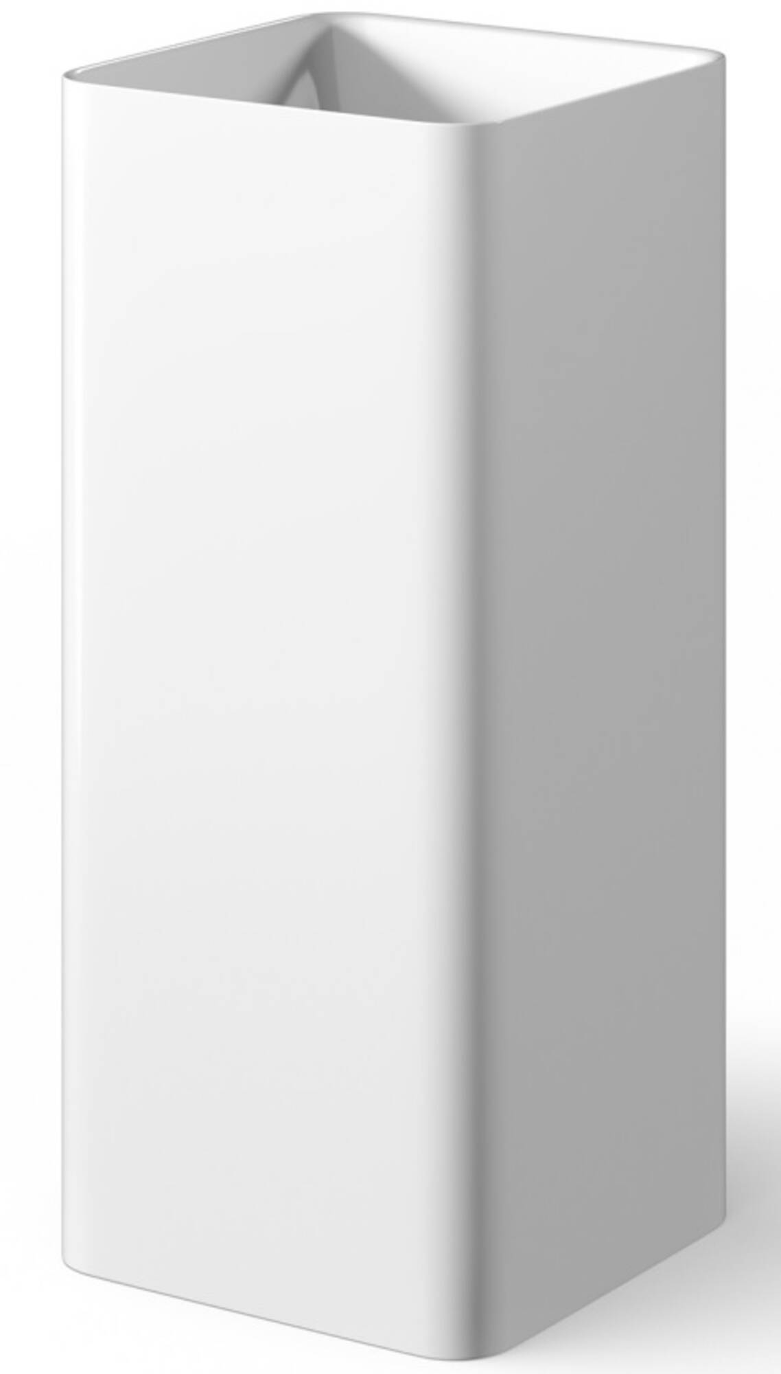 Looox Mineral Pillar Square Wastafelzuil 40x40x90 cm Gloss White