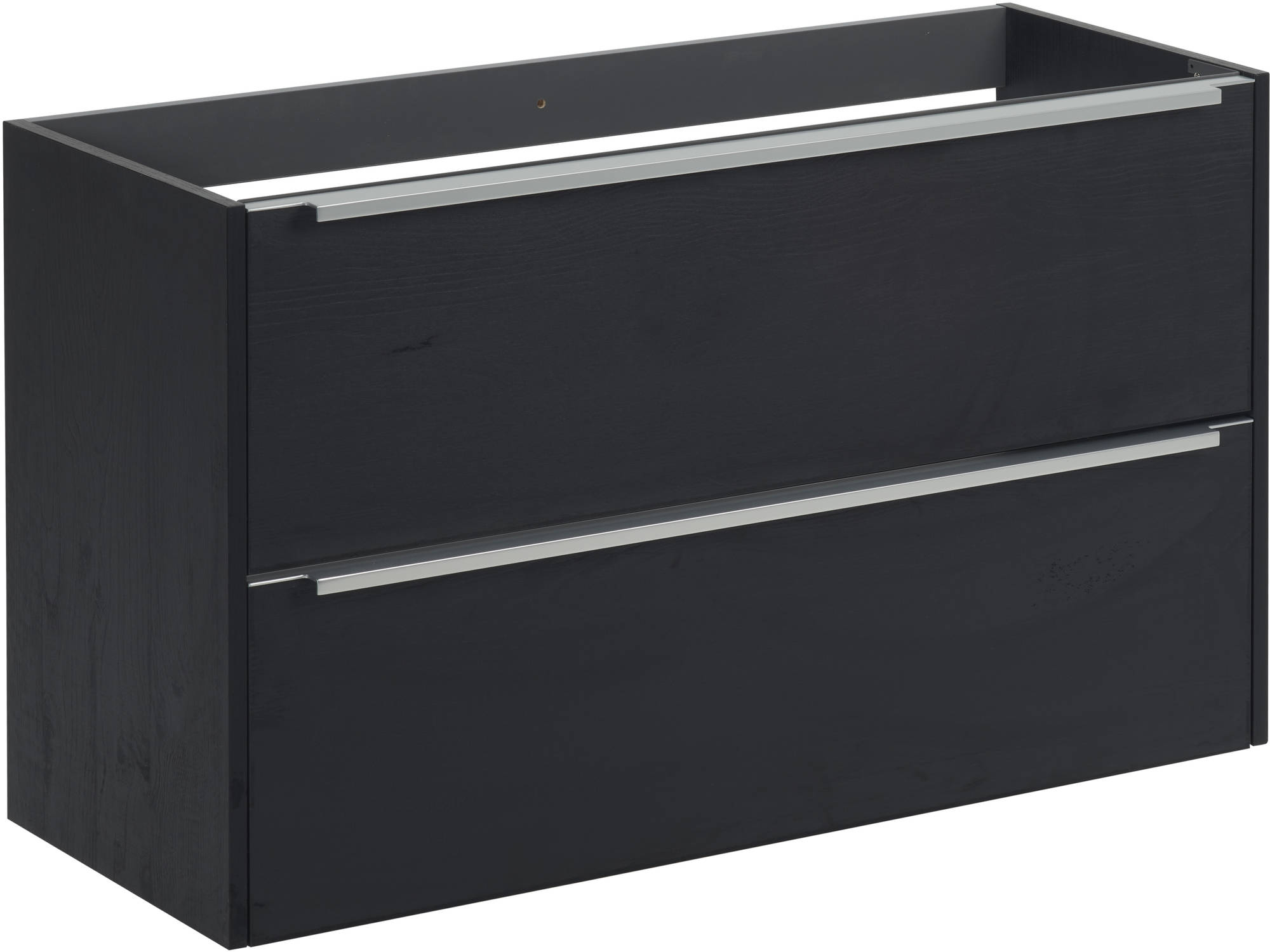 Saniselect Socan Slimline Onderkast 100x39,5x60 cm Eiken Zwart/Chroom