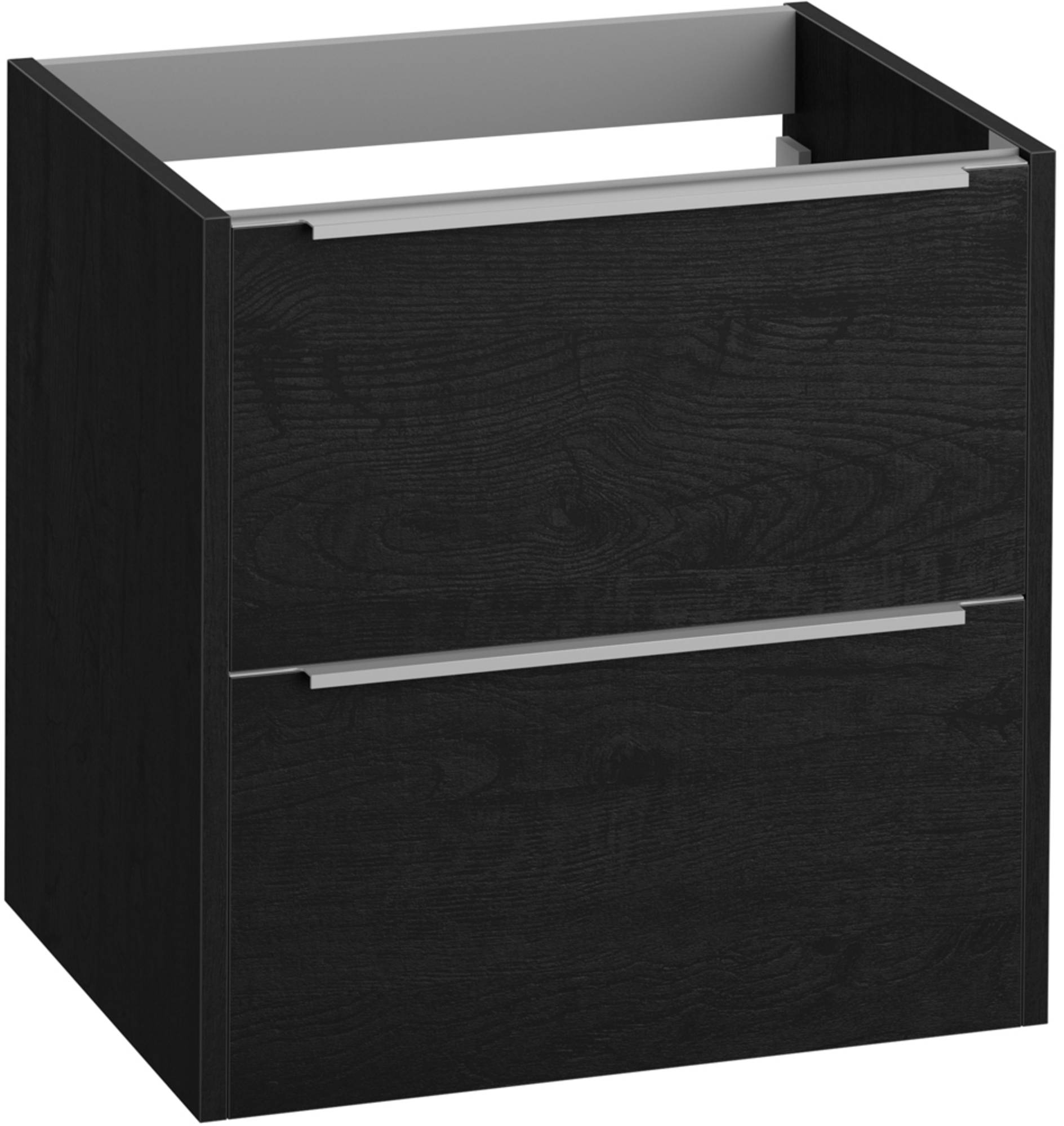 Saniselect Socan Slimline Onderkast 60x39,5x60 cm Eiken Zwart/Chroom