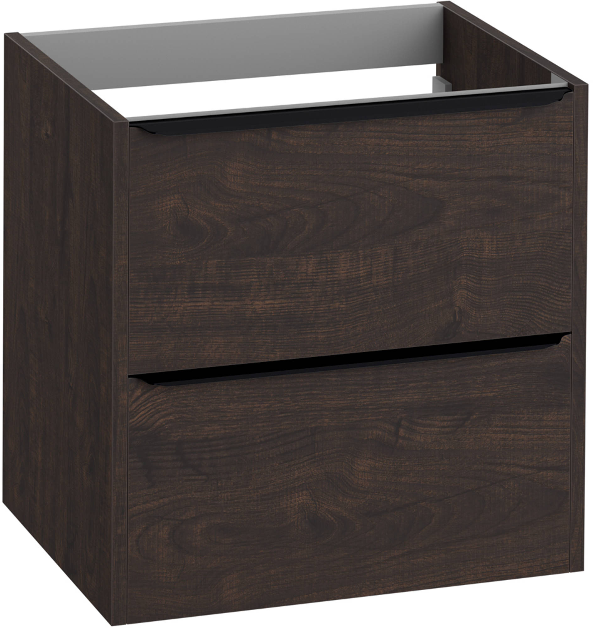 Saniselect Socan Slimline Onderkast 60x39,5x60 cm Kasteel Bruin/Zwart