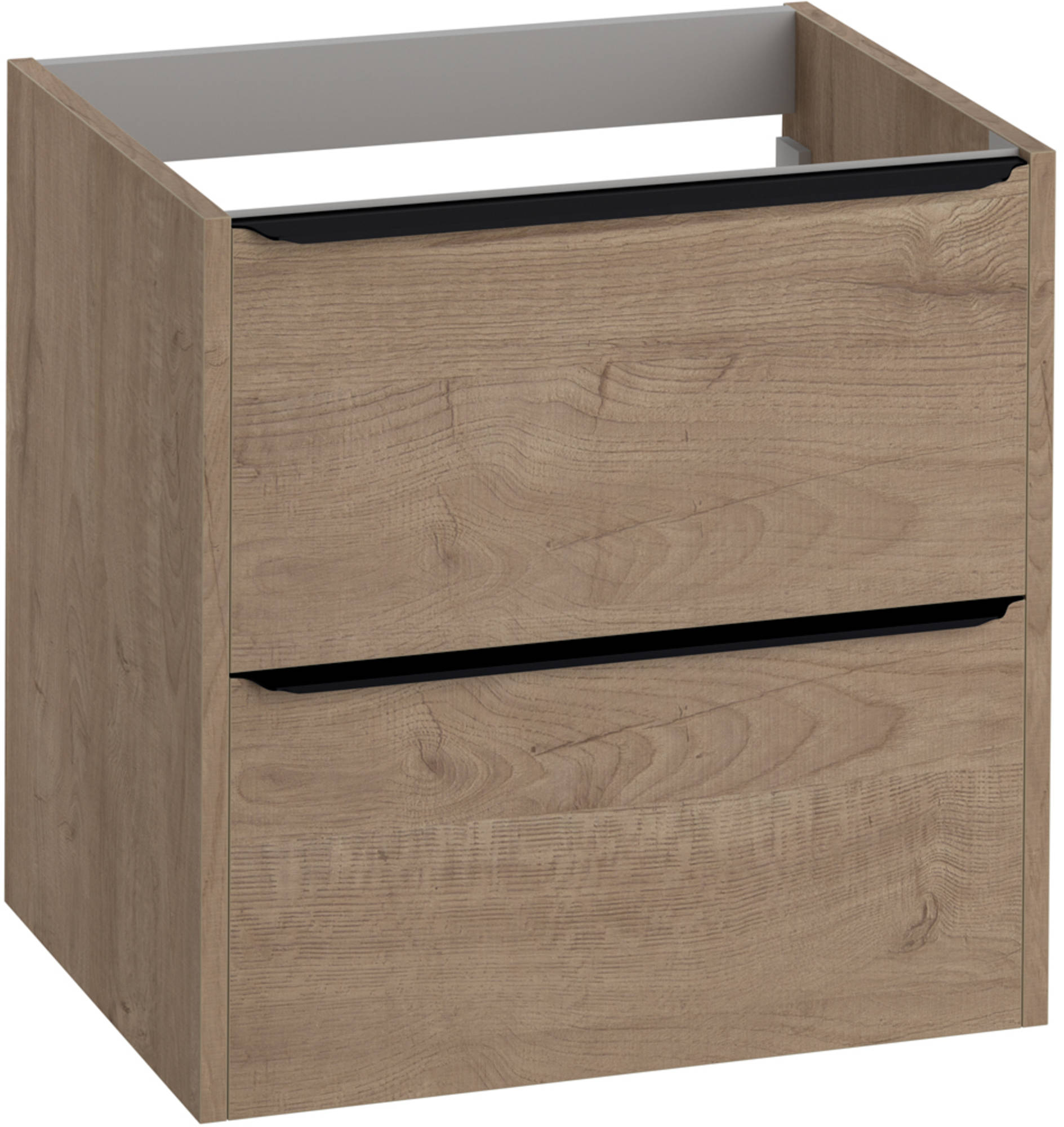 Saniselect Socan Slimline Onderkast 60x39,5x60 cm Toffee/Zwart