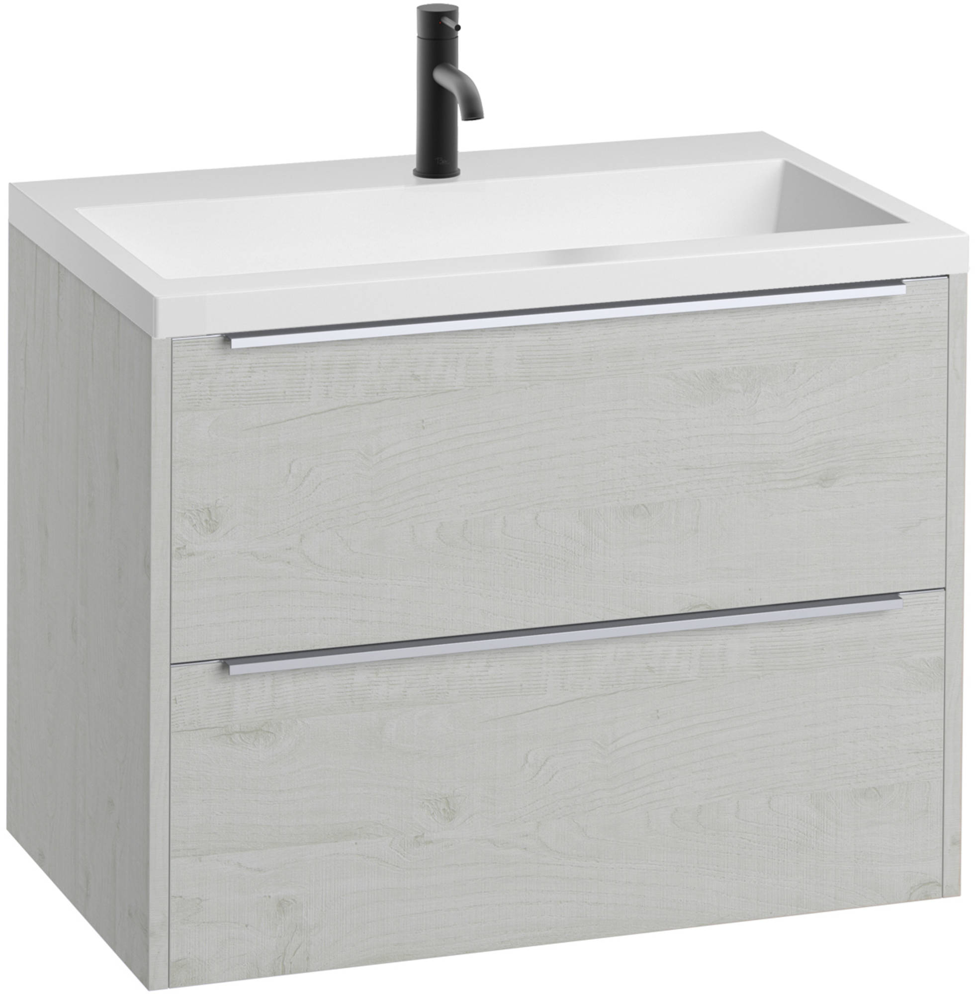 Saniselect Socan Slimline badmeubelset 80x40cm Pool Wit/Chroom