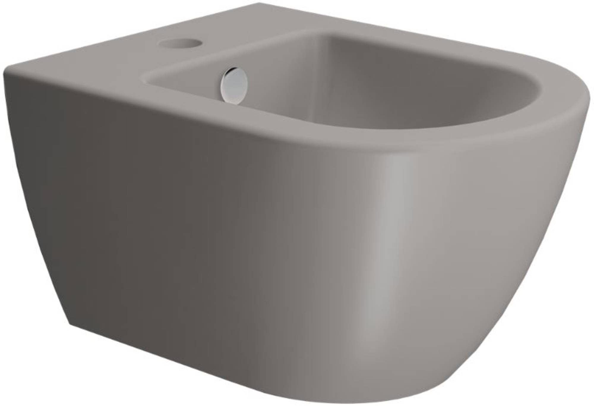 Ben Segno Wandbidet Compact Verdekte Ophang 36x50x28 cm Beton Grijs