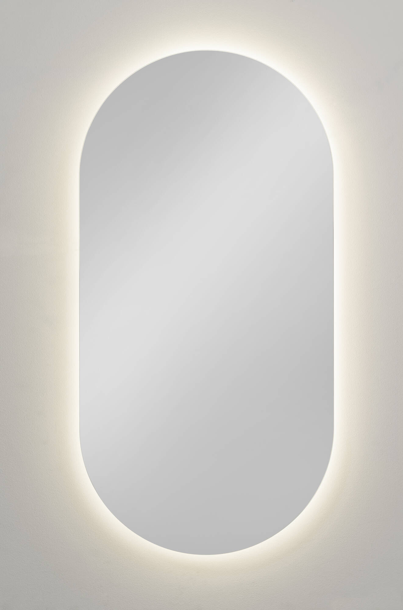Ben Clip Spiegel ovaal met verlichting 50x100 cm