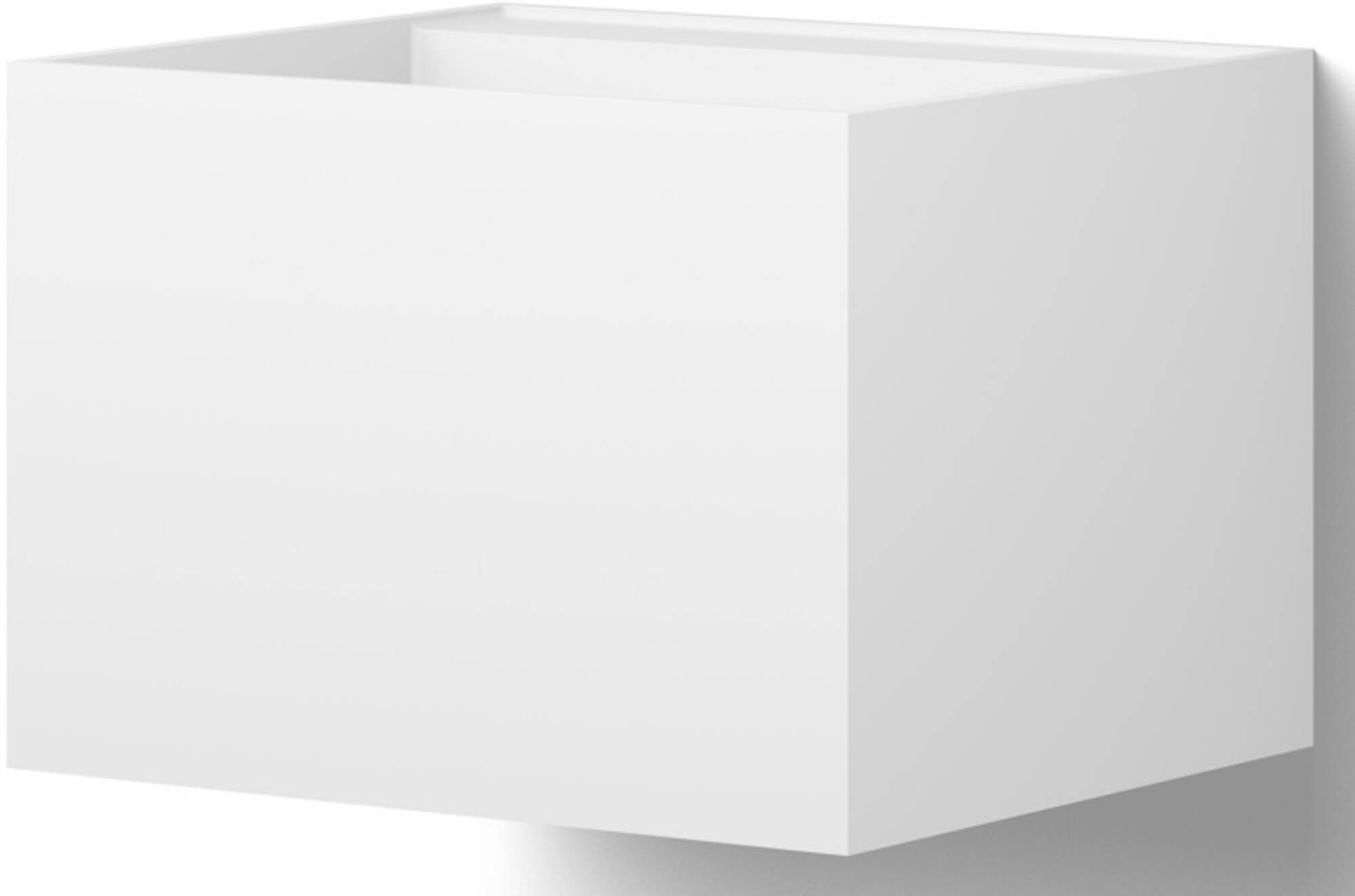 Looox Solid Basin Rectangle Mini Wastafel 47,5x42x35 cm White